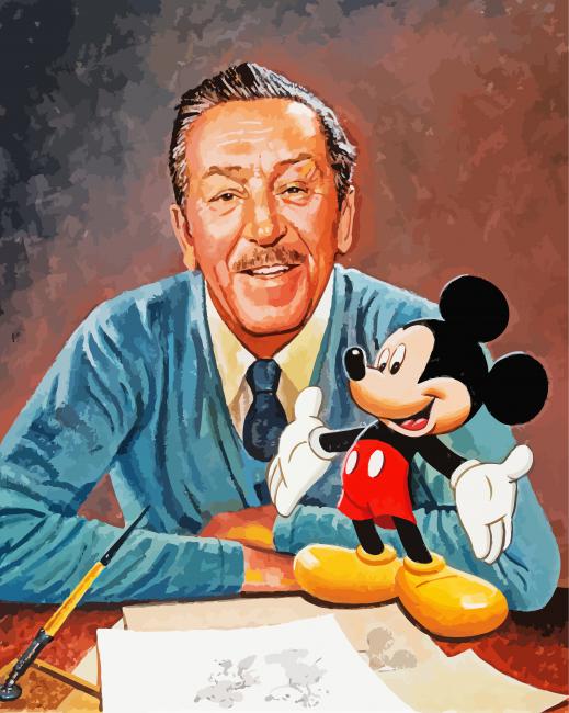 Walt And Mickey Art Diamond Paintings