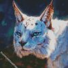 White Lynx Cat diamond painting