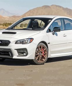 White Subaru WRX Diamond Paintings