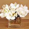 White Magnolias Glass Vase diamond painting