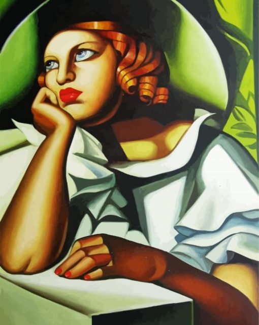 Wide Brimmed Hat Lempicka diamond painting