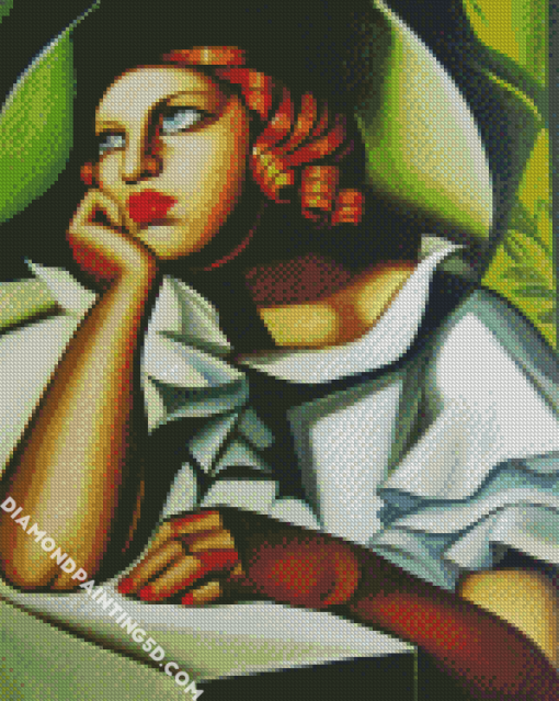 Wide Brimmed Hat Lempicka diamond painting