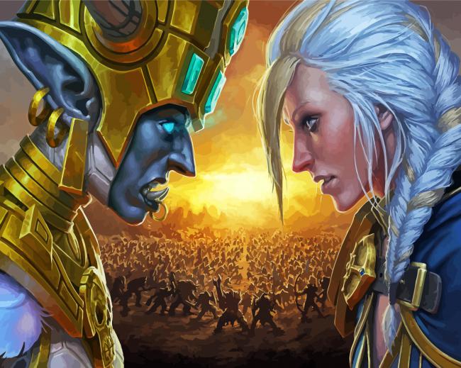 World Of Warcraft Battle For Azeroth Diamond Paintings