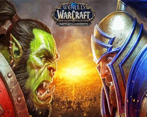 World Of Warcraft Battle For Azeroth Game Characters Diamond Paintings