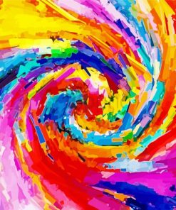 Abstract Colorful Tornado Diamond Painting