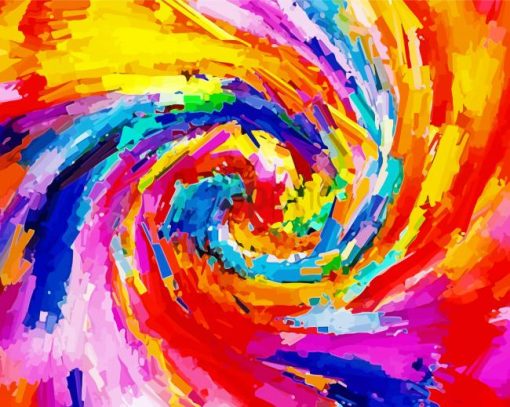 Abstract Colorful Tornado Diamond Painting