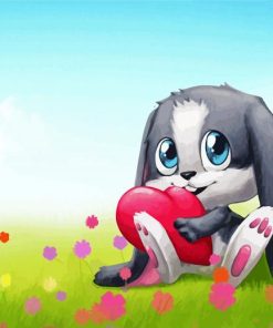 Adorable Bunny Diamond Painting