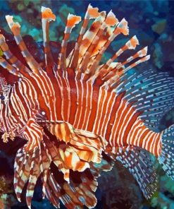 Aesthetic Lionfish Diamond Paintings