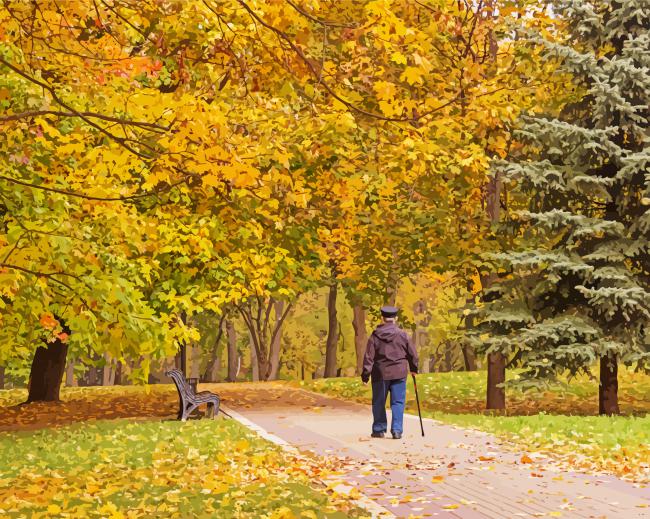 Aesthetic Walk In The Park Diamond Paintings