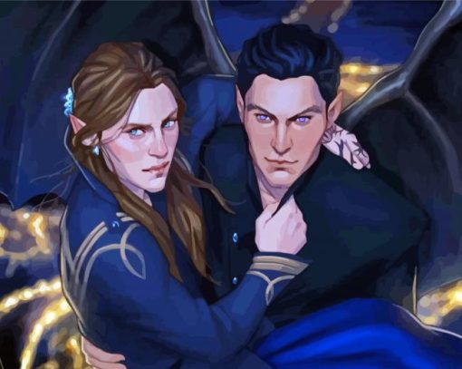 Aesthetic Feyre And Rhysand Diamond Paintings