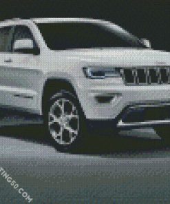 Aesthetic Grey Jeep diamond painting