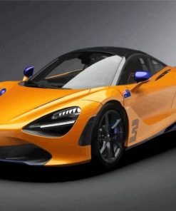 Orange Mclaren Diamond Paintings