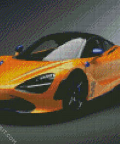 Orange Mclaren Diamond Paintings