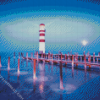 Am See Podersdorf Lighthouse diamond painting