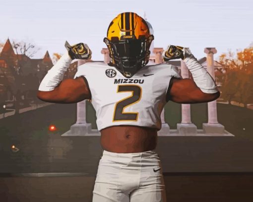 American Football Mizzou Player Diamond Paintings