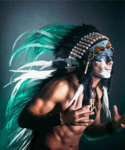 American Native Indian Man Diamond Paintings