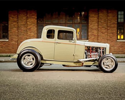 Beige 32 Ford Coupe Diamond Paintings