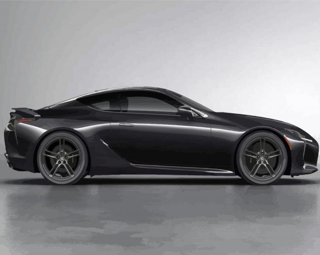 Black Lexus LC diamond painting