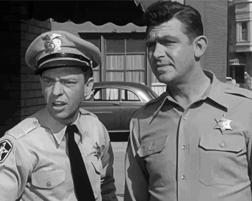 Black And White Andy Griffith Characters Diamond Paintings