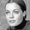 Black And White Young Romy Schneider Diamond Paintings