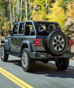 Black Jeep diamond painting