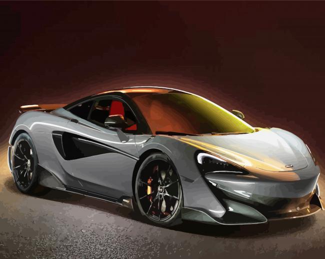 Black Mclaren Car Diamond Paintings