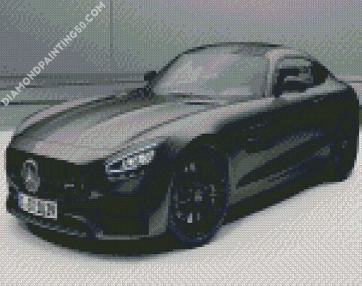 Black Mercedes Amg Gt diamond painting