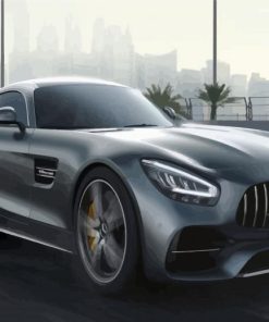 Black Mercedes Amg Gt Car diamond painting