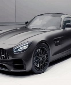 Black Mercedes Amg Gt diamond painting