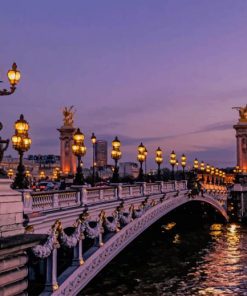 Bridge During Night Diamond Paintings