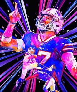 Buffalo Bills Josh Allen Art Diamond Paintings