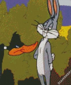 Bugs Bunny And Daffy Duck diamond painting