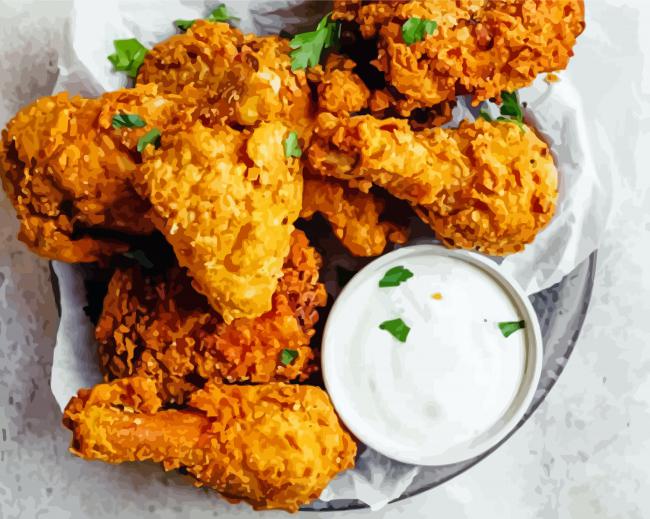 Buttermilk Fried Chicken diamond painting