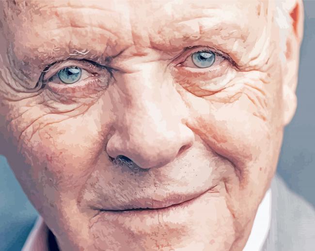 Close Up Anthony Hopkins Actor Diamond Paintings