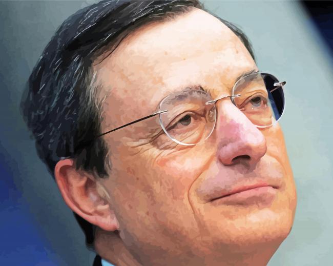 Close Up Mario Draghi Diamond Painting