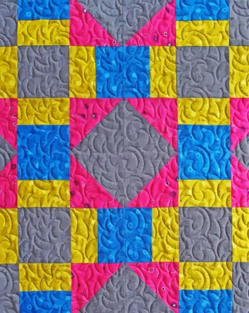 Colored Quilt Block Diamond Paintings