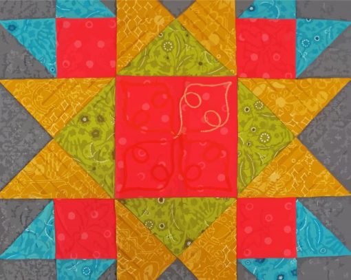 Colorful Quilt Block Diamond Paintings