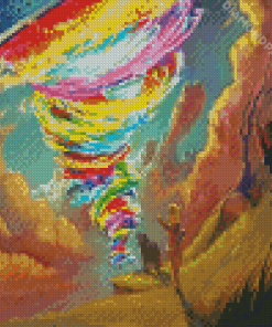 Colorful Tornados Diamond Painting