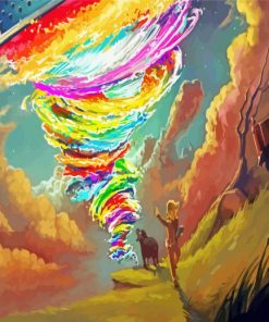 Colorful Tornados Diamond Painting