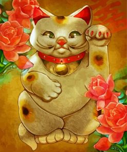 Cute Lucky Cat Art Diamond Paintings