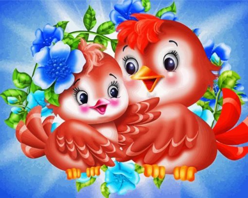 Cute Birds Diamond Paintings