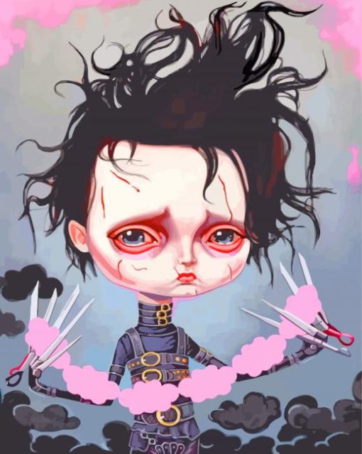 Cute Edward Scisorhands Diamond Paintings