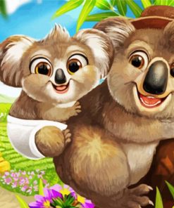 Cute Koalas Diamond Paintings