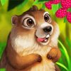 Cute Squirrel Diamond Paintings