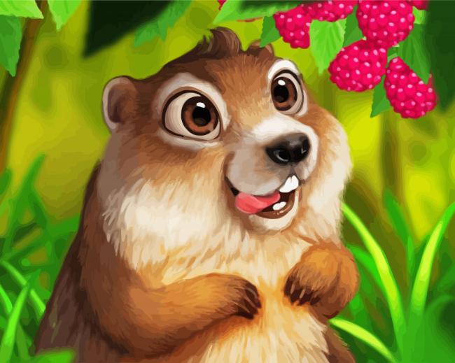 Cute Squirrel Diamond Paintings