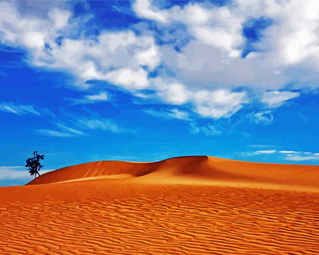 Desert Landscape Canary Isands Diamond Paintings