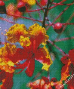 Flamboyan Flower diamond painting