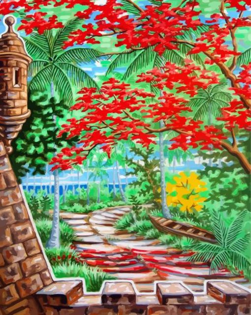 Flamboyan Art diamond painting