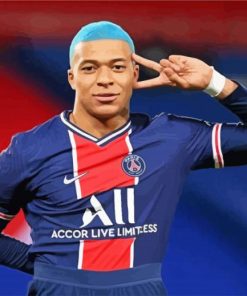 Footballer Kylian Mbappe Player Diamond Paintings