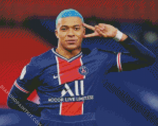 Footballer Mbappe Diamond Paintings